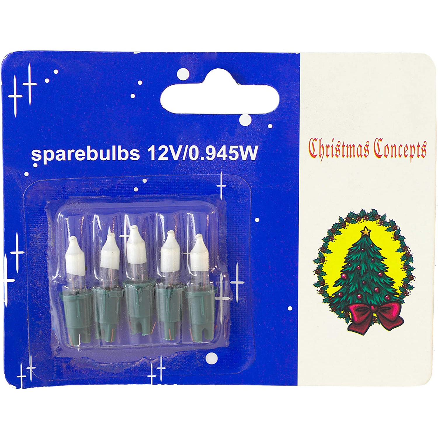 Christmas Concepts Clear 12V Screw-in Spare Bulbs - Pack Of 4, Replacement Bulbs For Christmas Lights & Decorations