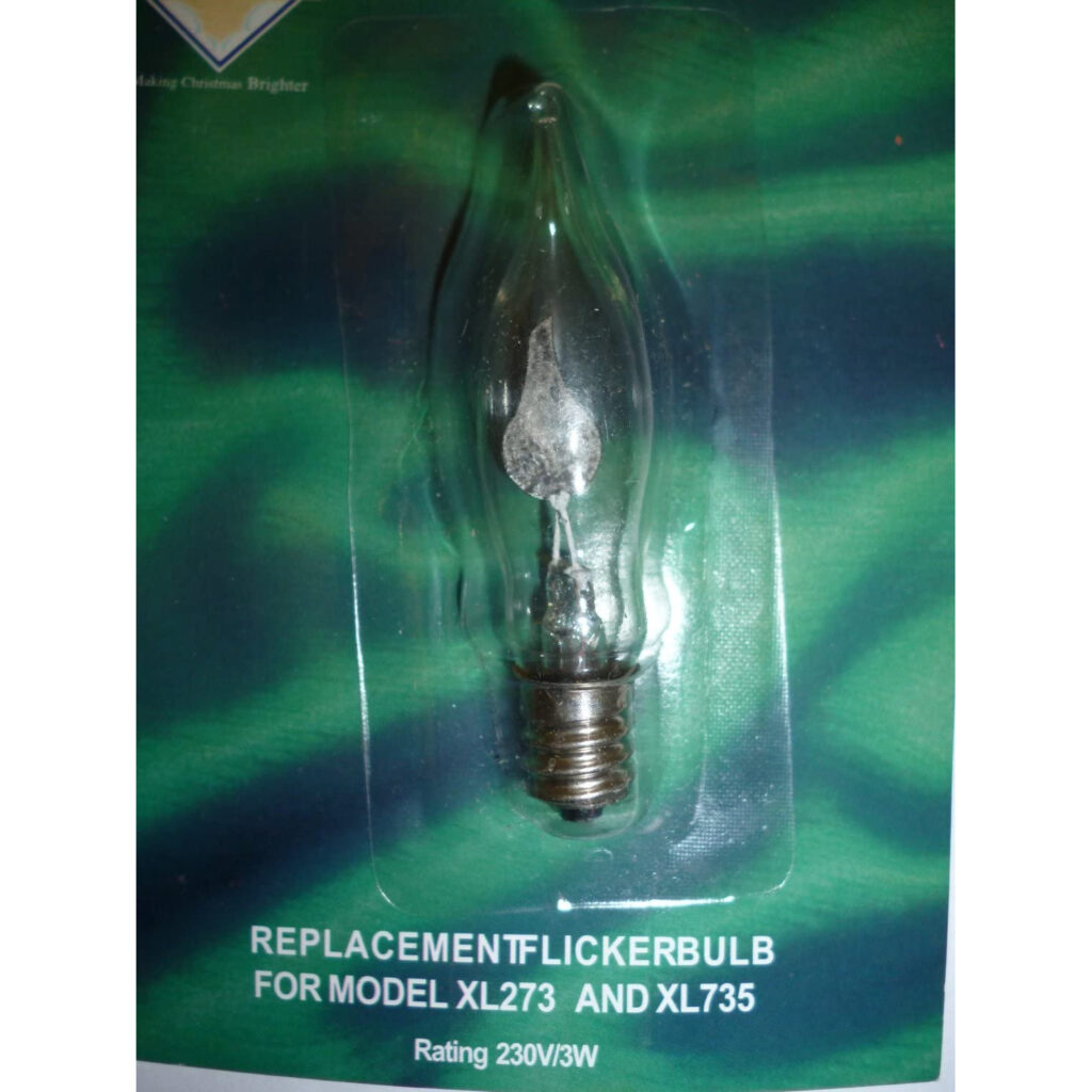 1 X E10 Replacement Screw In Flicker Bulb 34v 3w Christmas Bulbs