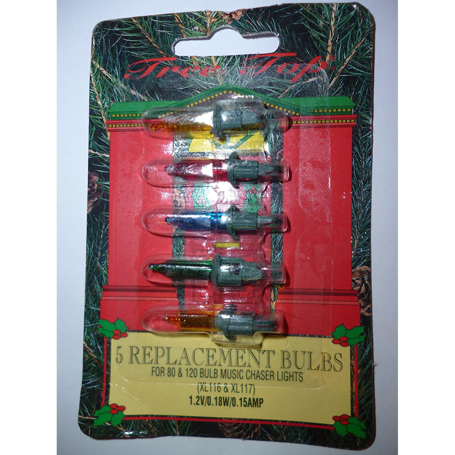 MRS CHRISTMAS 4 Push In Clear Replacement Spare Bulbs 1.2v 0.22a 0.264w & 1 Fuse Bulb (SB231