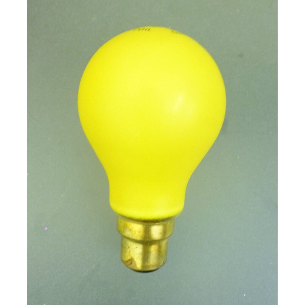 25W 240250V Push In Yellow Coloured Light Bulb Christmas Bulbs