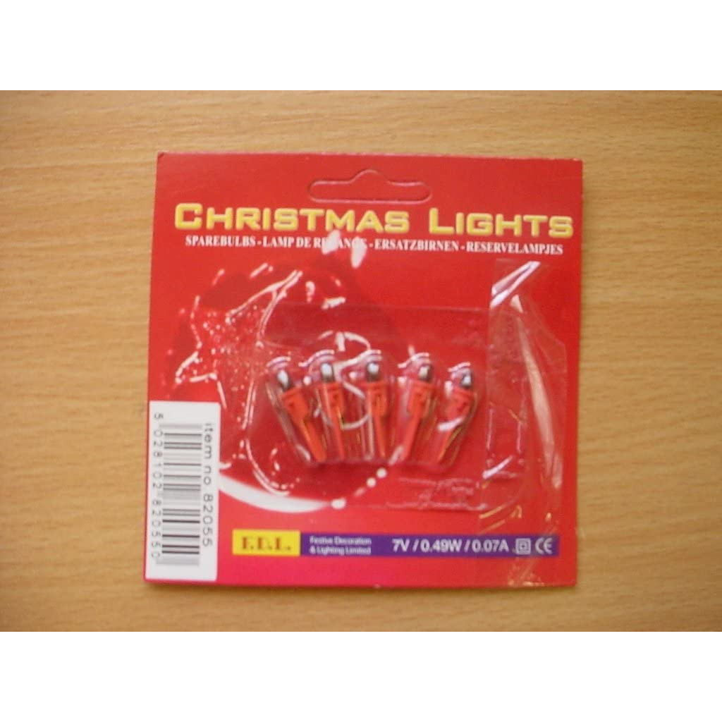 4 Pack Coloured Push In Round Christmas Tree Bulbs For Christmas Lights (7V,0.1A/0.7W - View #7