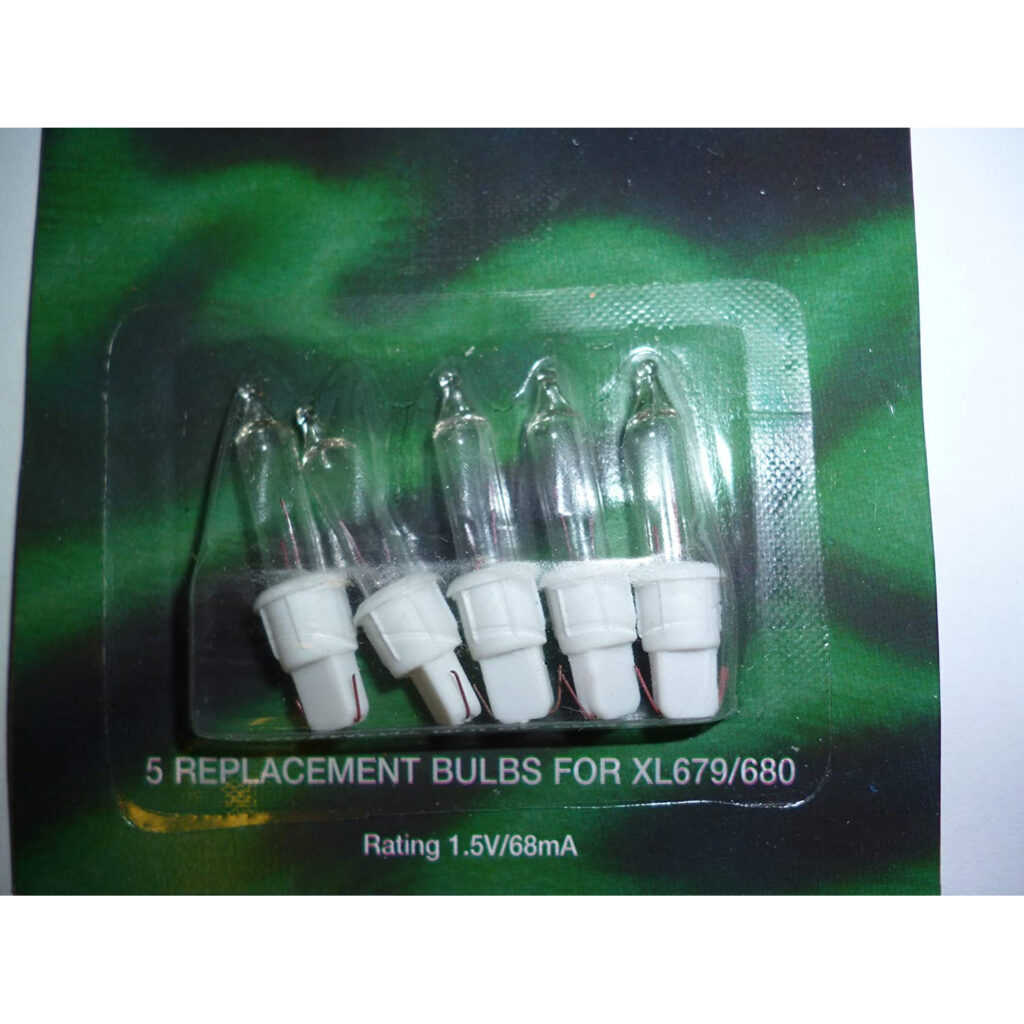 5 Multi Coloured Push In Spare Replacement Bulbs 1.2v 0.18w 0.15a