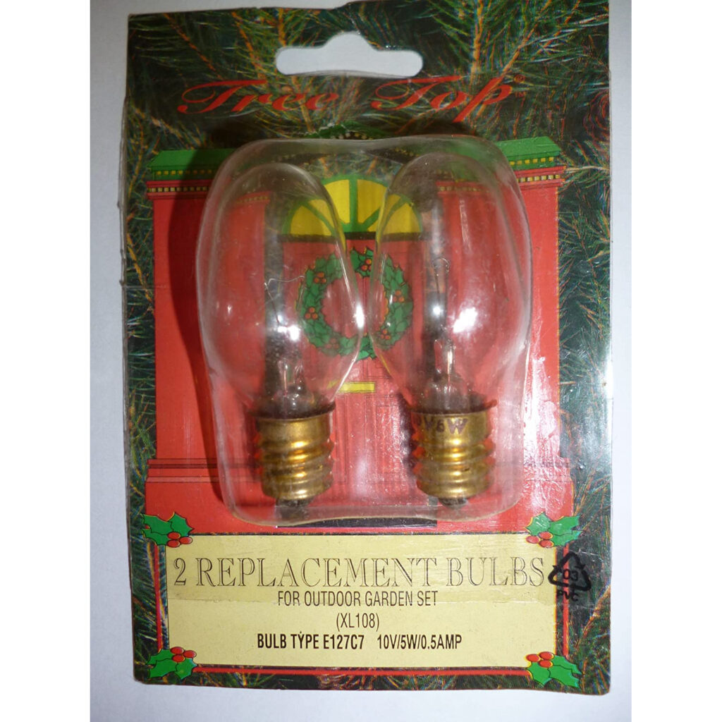 1 X E10 Replacement Screw In Flicker Bulb 34v 3w Christmas Bulbs